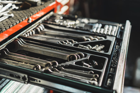 Auto mechanic tools. High quality photoの写真素材