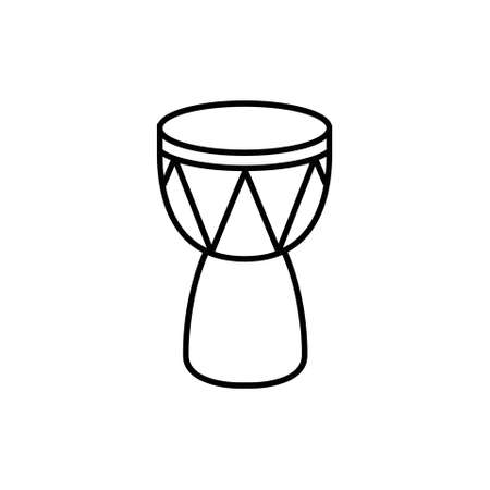 a symbol of a djembe editable icons related to musicalのイラスト素材