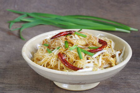 rice vermicelli in Thai foodの写真素材