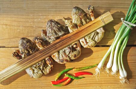 frogs broiled for dishes cookingの写真素材