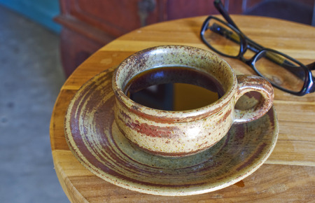 coffee for refreshing your eyesの写真素材