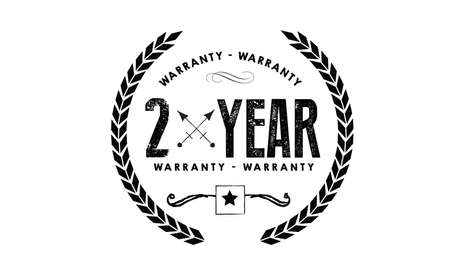 2 years warranty icon vintage rubber stamp guaranteeのイラスト素材