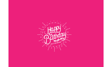 happy birthday mom vector illustrationのイラスト素材