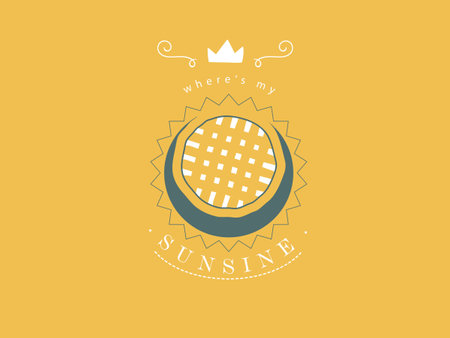 where's my sunshine vector illustrationのイラスト素材