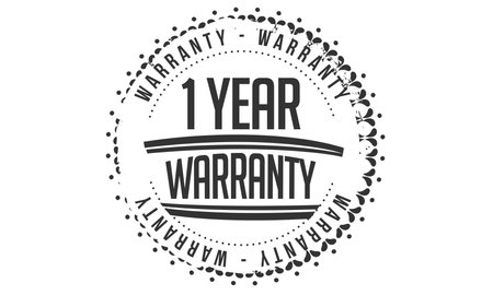 black warranty vintage badges and labelsのイラスト素材