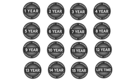 Quality warranty stamp sets classicalのイラスト素材