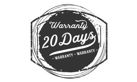 black warranty vintage badges and labelsのイラスト素材