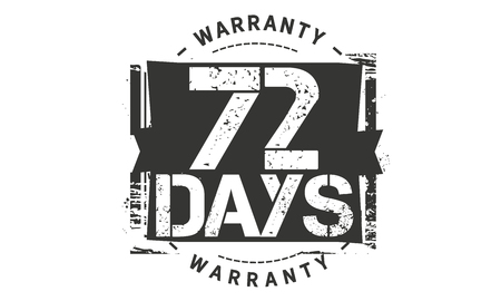 72 days warranty illustrationのイラスト素材