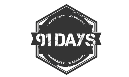 91 days warranty illustration designのイラスト素材