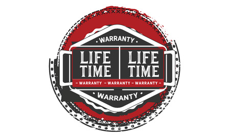 lifetime warranty illustration designのイラスト素材