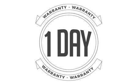 Quality warranty labels collection retro flat circle designのイラスト素材