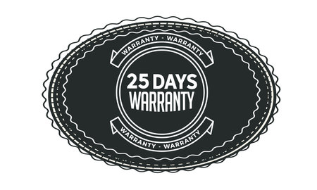 Quality warranty labels collection retro flat circle designのイラスト素材