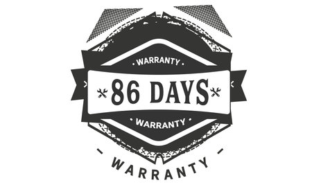 days warranty logo icon template design illustrationのイラスト素材