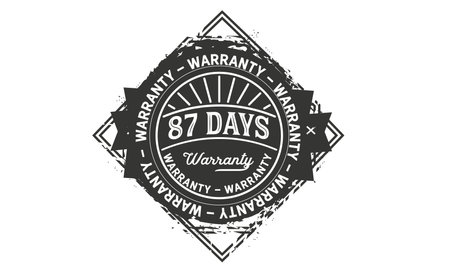 days warranty logo icon template design illustrationのイラスト素材