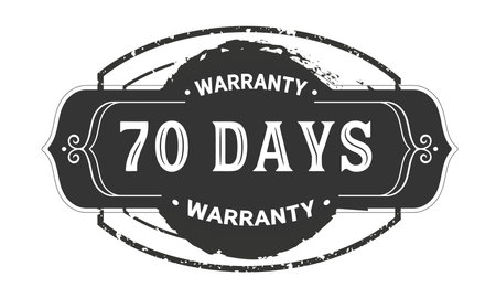 days warranty logo icon template design illustrationのイラスト素材