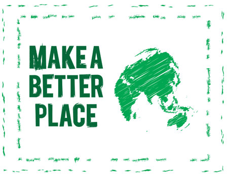 make better placeのイラスト素材