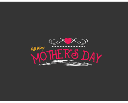 happy mother's dayのイラスト素材