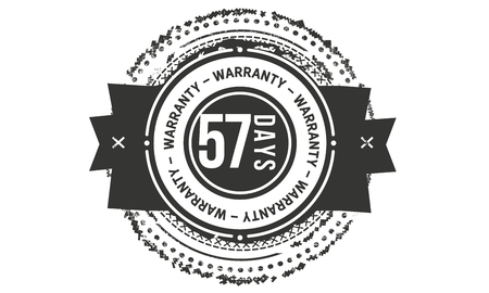 57 days warranty design stampのイラスト素材