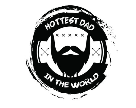 hottest dad in the worldのイラスト素材