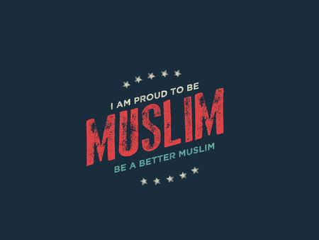 i am proud to be muslim, be a better muslimのイラスト素材
