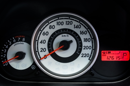 car console dashboard closeupの写真素材