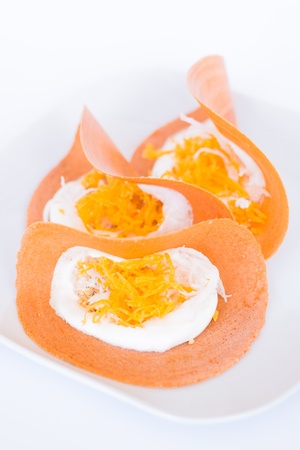 Thai pancake [with isolate background]の写真素材
