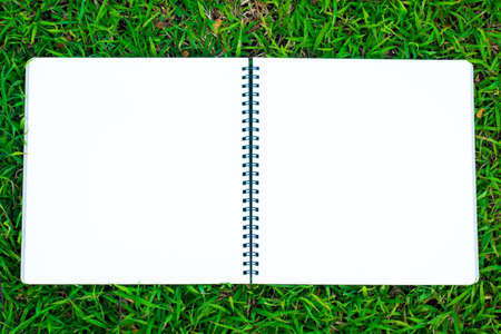 book on the grassの写真素材