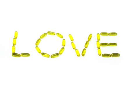 Fish Oil With Love Conceptの写真素材