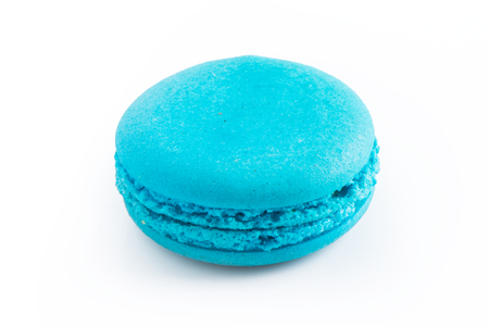Macarons isolated on whiteの写真素材