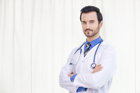 Portrait of Doctor and posing together at hospital. People with medical concept.の写真素材