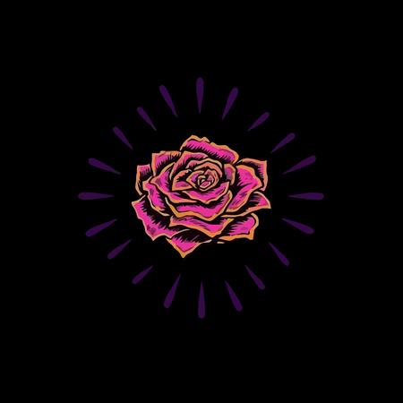Flower pattern. Vector illustration.のイラスト素材