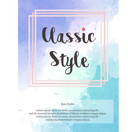 Watercolor Posterのイラスト素材