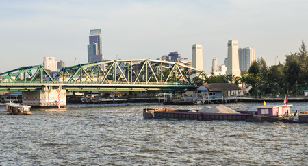 tugboats in Chao Praya river, Bangkok.