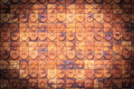 Big red grungy brick wall textureの写真素材