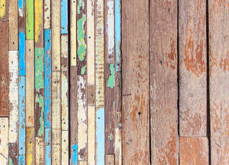 old rustic wooden table background top viewの写真素材