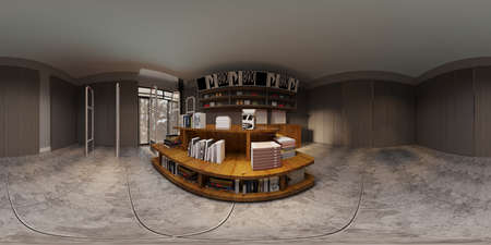 living room Minimal style mock up poster frame interior background, living room, 3D render, 3D illustrationの写真素材