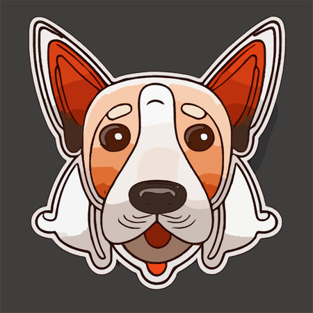 Dog hand drawing vector artのイラスト素材