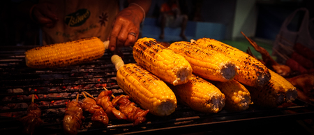 grilled corn on khaosan rd.の写真素材