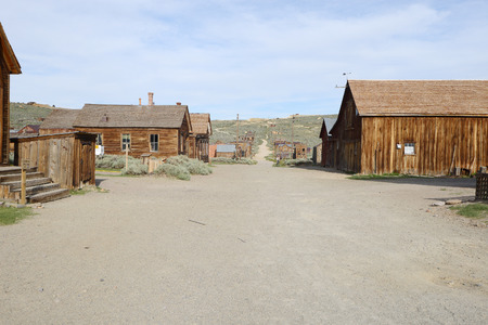 Bodie is a historic state park of a ghost town from a gold rush era in Sierra Nevada