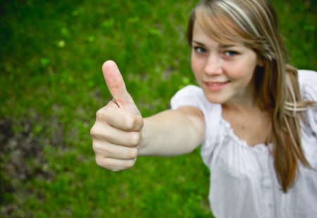 girl in the parkの写真素材