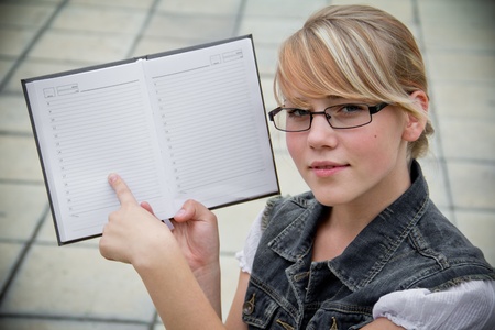 girl in the background of  the Universityの写真素材