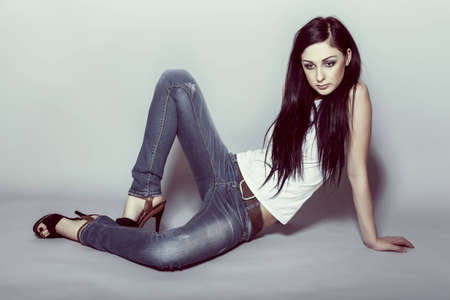 Fashion photo of beautiful woman
