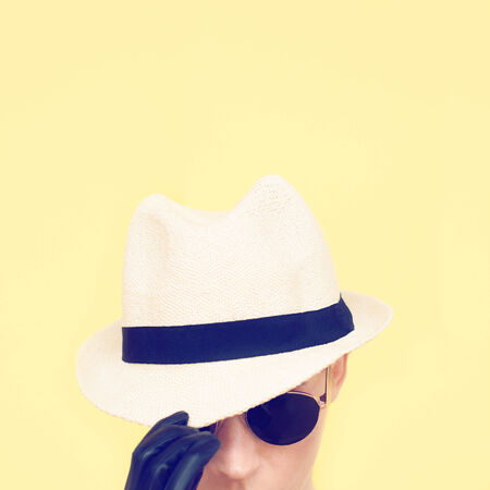 Hipster fashion girlの写真素材