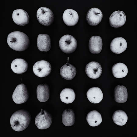 Fruits. Black and white design photoの写真素材