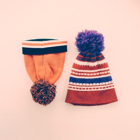 Sports vintage caps ornament and stripの写真素材