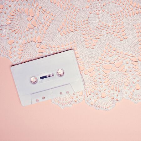 Cassette . Vintage. Minimalist art.