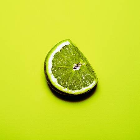 Lime Fresh. Minimalism fashion art.