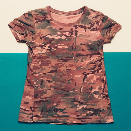 Shirt military style minimalist fashionの写真素材