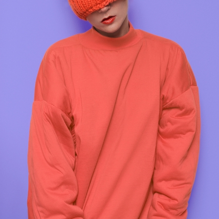 Hipster Girl style, Cap, Sport, Girl, b-boy cap, Swag style, fashion style Minimal Styleの写真素材