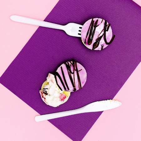 Mini Cake Creative minimal fast food style